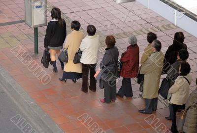 Waiting for the bus