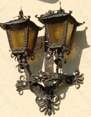 Old styled street lantern