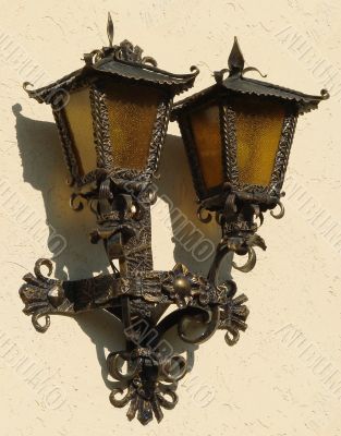 Old styled street lantern