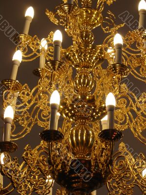 Old fashioned ceiling chandelier