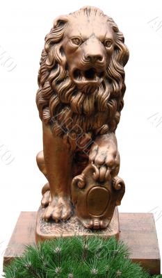 Gold Lion Park Sculpture