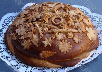 Ukrainian festive Meals. Holiday Bread