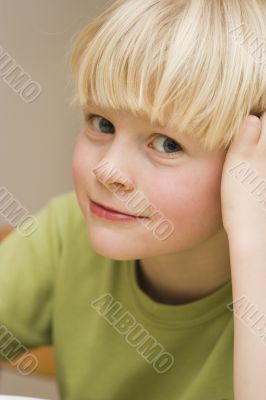 Young little boy smiling