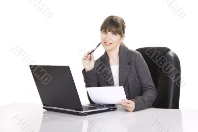 Bussiness woman working