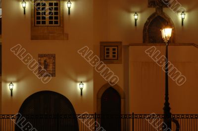 Antique house, the front view