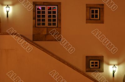 Antique house, the front view