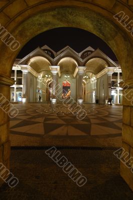 Roman architecture in fisherman wharf, Macao