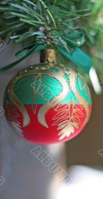 Red and Green Ornament