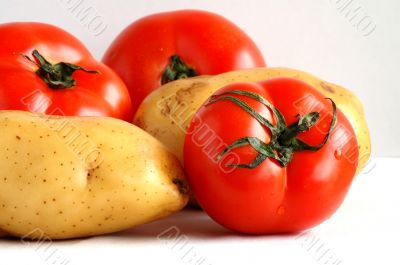 Potatos and tomatoes
