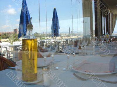 Interior of the Mediterranean restaurant