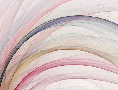 Curved against White