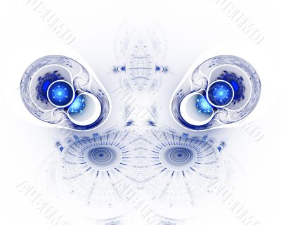 The abstract color fractal image.