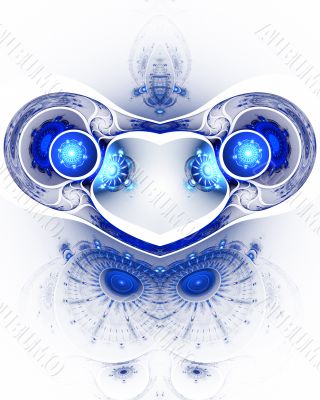 The abstract color fractal image.