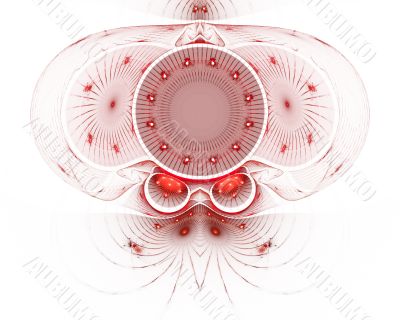 The abstract color fractal image.