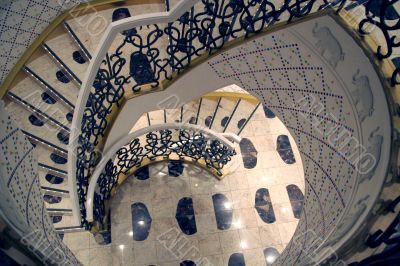 White Circular Staircase