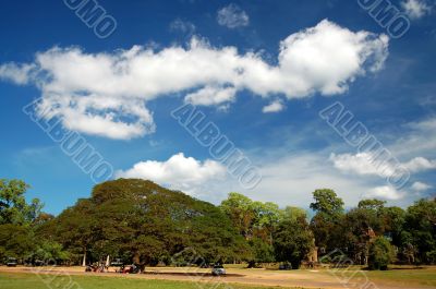 Skyscape of Prasat Suor Prats, Combodia
