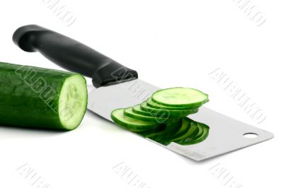 Sliced cucumber