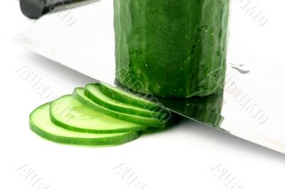 Sliced cucumber