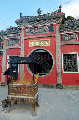 Facade of temple gate