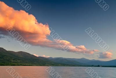 Sunset on the lake