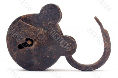 Rusty Open Padlock