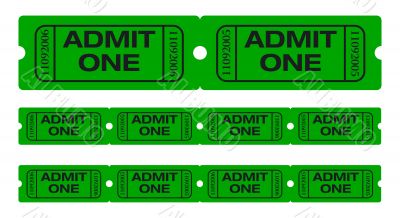 Admit one tickets