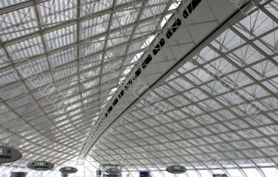 abstract roof in paris airport