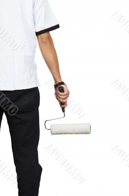 half body with roller