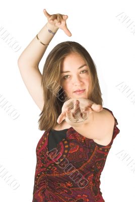 beautiful girl dancer