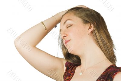 girls portrait in a sexy pose