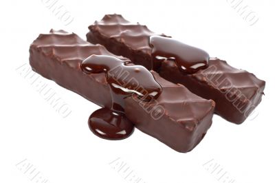 Two chocolate cakes with syrup