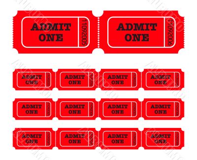 Admit one tickets