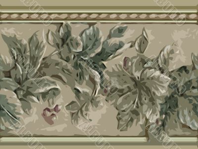 Abstract ornamental floral design