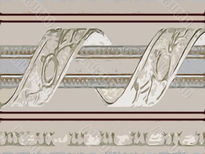 Abstract ornamental floral design