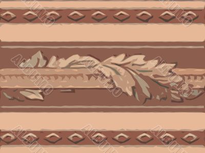 Abstract ornamental floral design