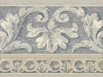 Abstract ornamental floral design