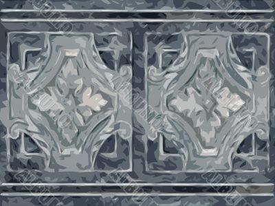 Abstract ornamental floral design