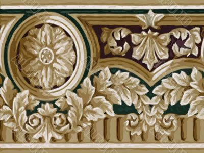 Abstract ornamental floral design