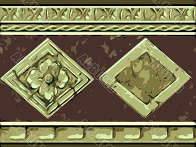 Abstract ornamental floral design