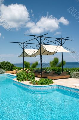 swimming pool in resort