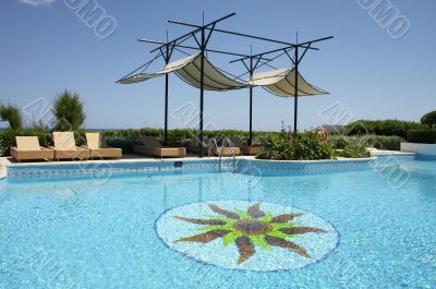 swimming pool in resort