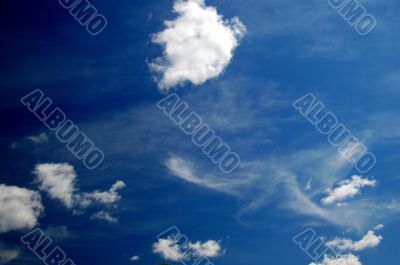 Cloudy sky background