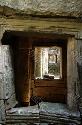 Windows of Angkor temple