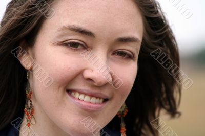 beautiful girl smiling - sally