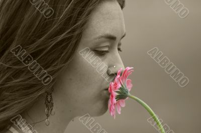 beautiful love - kissing flower