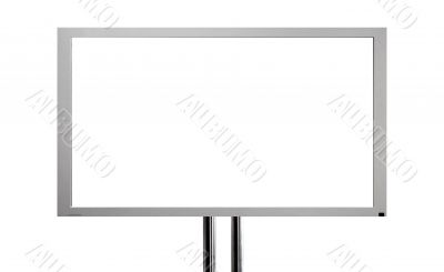 plasma television screen - white