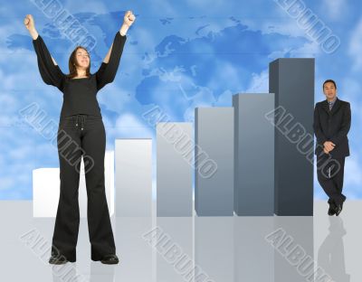 Business people - Colum chart