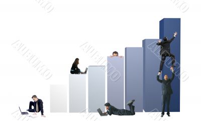 business environment - teamwork graph  15mp