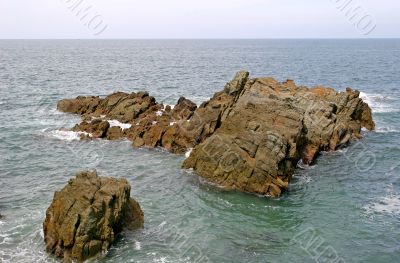 Rocks in the Ocean