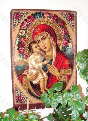 The Holy Icon in Orthodox Cathedral